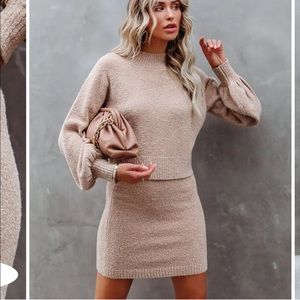 Skirt and sweater set